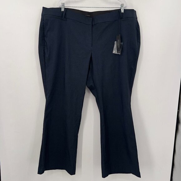 Lane Bryant Navy Boot Cut Pants, plus size 28s - Picture 1 of 11